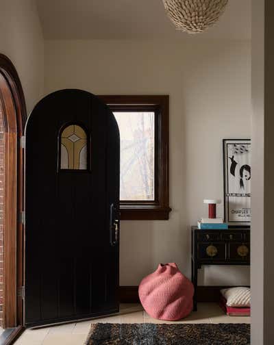  Modern Craftsman Family Home Entry and Hall. Tudor House by Susannah Holmberg Studios.