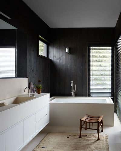  Mid-Century Modern Bathroom. Atlantic Beach Residence by Neal Beckstedt Studio.