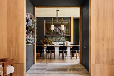  Mid-Century Modern Dining Room. Old Westbury  by Monica Fried Design.