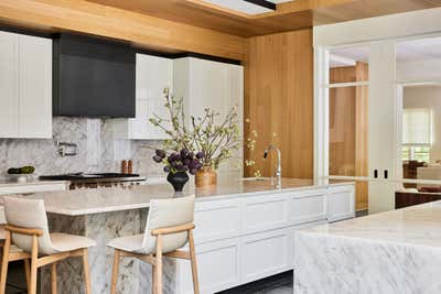  Mid-Century Modern Family Home Kitchen. Old Westbury  by Monica Fried Design.