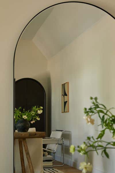  French Family Home Entry and Hall. West Hollywood by Michelle Cohen Interiors.
