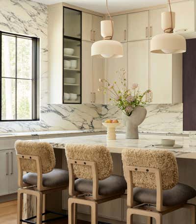  Modern Organic Family Home Kitchen. New Construction by Emily Del Bello Interiors.