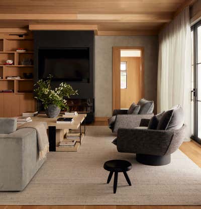  Modern Organic Living Room. New Construction by Emily Del Bello Interiors.