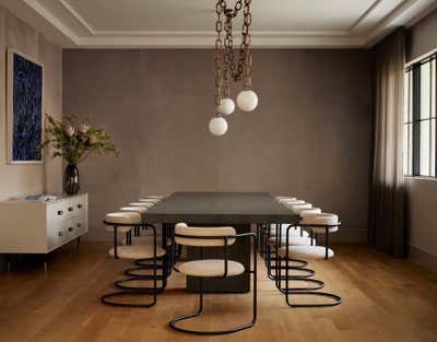  Modern Organic Dining Room. New Construction by Emily Del Bello Interiors.