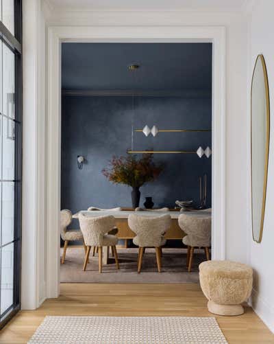  Modern Family Home Dining Room. Rye by Emily Del Bello Interiors.