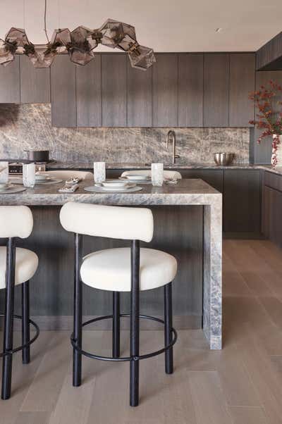  Modern Vacation Home Kitchen. Central Park by Emily Del Bello Interiors.