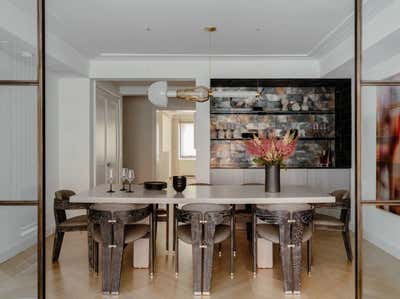  Modern Organic Dining Room. Upper East Side by Emily Del Bello Interiors.