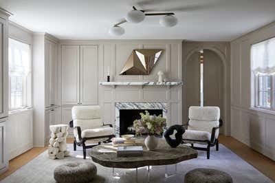  Organic Living Room. Connecticut  by Emily Del Bello Interiors.