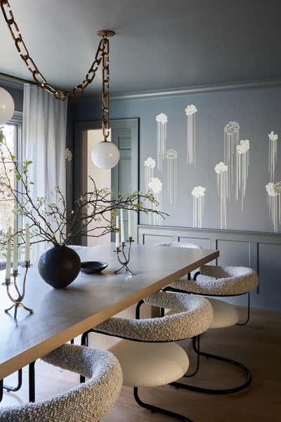  Modern Family Home Dining Room. Connecticut  by Emily Del Bello Interiors.