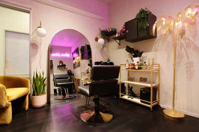  Eclectic Modern Mixed Use Workspace. West Hollywood Salon by The Luster Kind.
