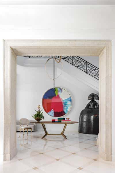  Contemporary Eclectic Family Home Entry and Hall. Winter Retreat by Pembrooke & Ives.