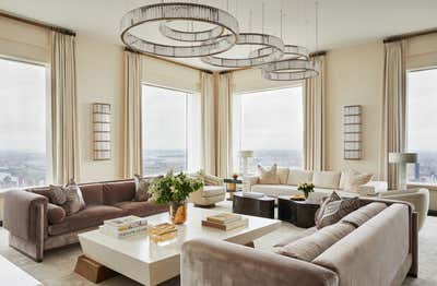  Transitional Apartment Living Room. Penthouse in the Sky by Pembrooke & Ives.