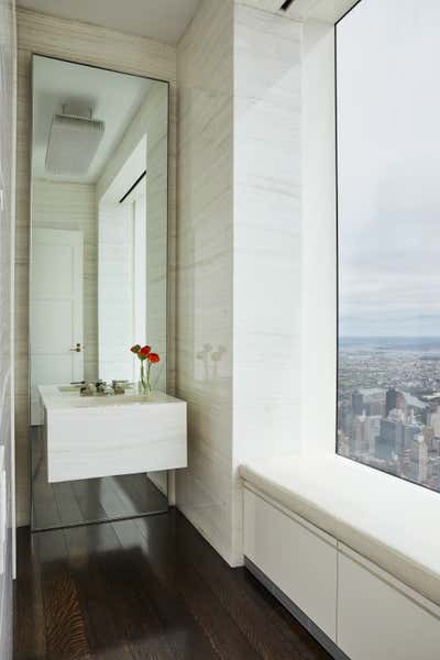  Transitional Contemporary Apartment Bathroom. Penthouse in the Sky by Pembrooke & Ives.