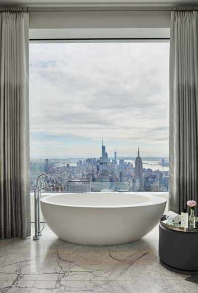  Transitional Apartment Bathroom. Penthouse in the Sky by Pembrooke & Ives.