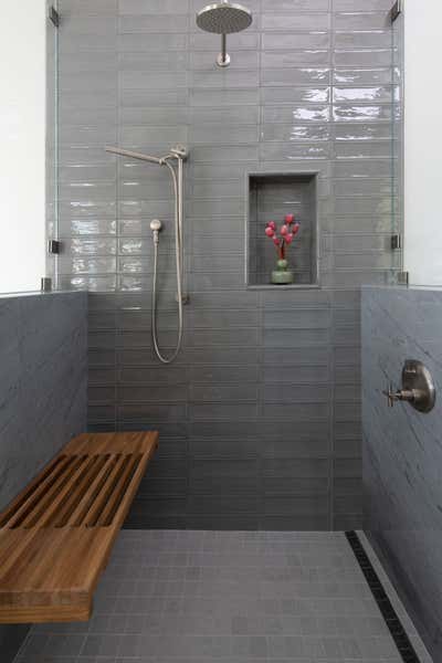  Bohemian Bathroom. West Coast Wellness by Sarah Barnard Design.