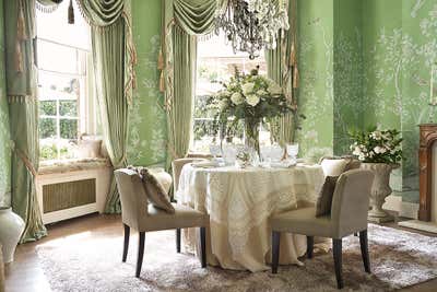  Eclectic Dining Room. Georgian Mayfair House by Alison Henry Design.