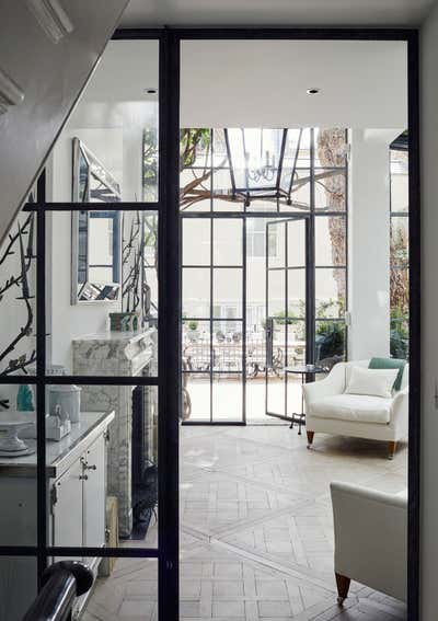 Contemporary Lobby and Reception. Belgravia Villa by Alison Henry Design.