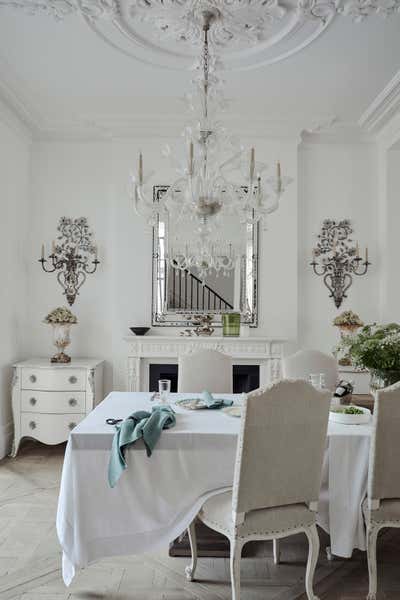 Contemporary Dining Room. Belgravia Villa by Alison Henry Design.