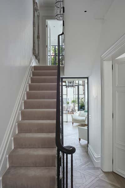 Contemporary Entry and Hall. Belgravia Villa by Alison Henry Design.