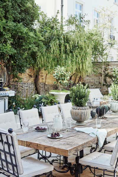 Contemporary Family Home Patio and Deck. Belgravia Villa by Alison Henry Design.