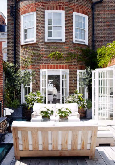  Modern Family Home Patio and Deck. Chelsea Townhouse by Alison Henry Design.