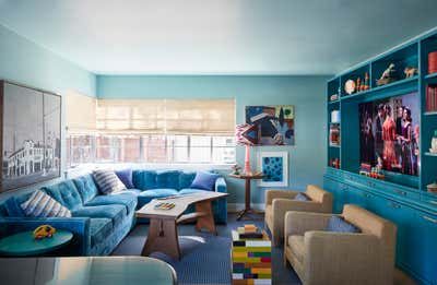  Modern Eclectic Family Home Bar and Game Room. Beverly Drive by Avery Cox Design.