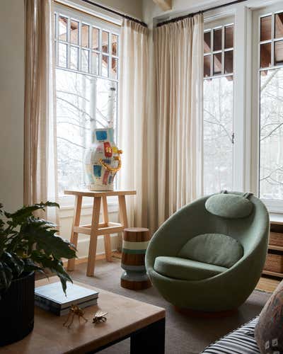 Contemporary Living Room. Aspen Family Home by Shawn Henderson.