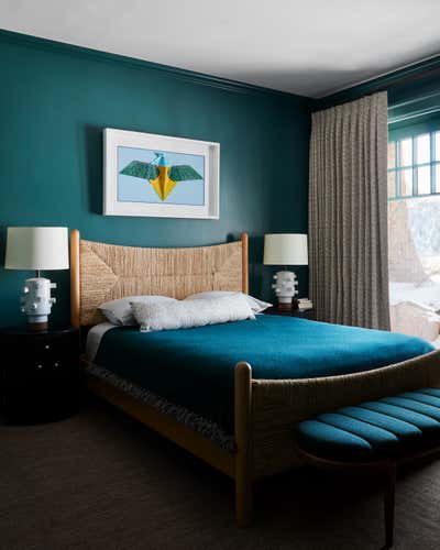 Contemporary Bedroom. Aspen Family Home by Shawn Henderson Interior Design.