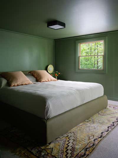  Cottage Vacation Home Bedroom. Vermont Modern by Avery Cox Design.
