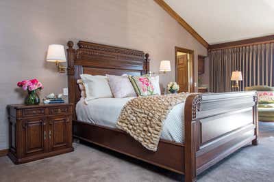  Preppy Maximalist Bedroom. Tudor Revival Estate by Sarah Barnard Design.