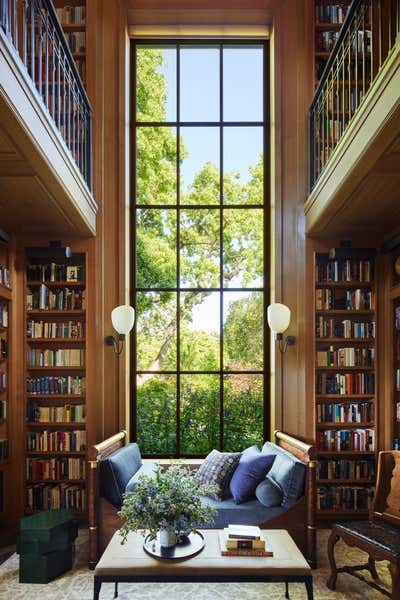  Mid-Century Modern Family Home Office and Study. California Residence by Ohara Davies Gaetano Interiors.