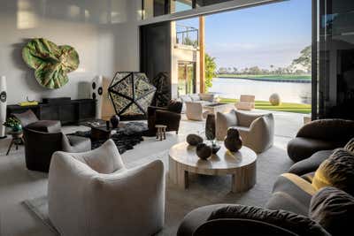  Modern Living Room. Miami Home by DUETT INTERIORS.