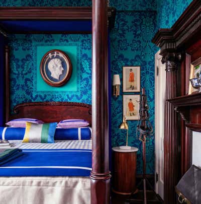  Maximalist Bedroom. 1878 Henry Blosser House: Complete Historic Rehabilitation by Kelee Katillac Interior Design.