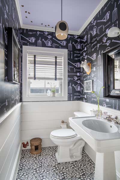  Eclectic Family Home Bathroom. Hay House by Sheila Bridges Design, Inc.