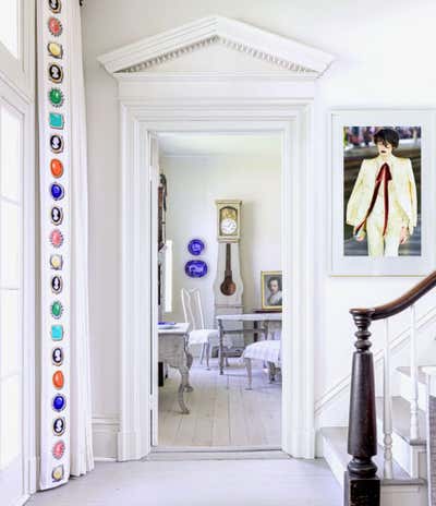  Eclectic Family Home Entry and Hall. 1845 Aderton House: Complete Historic Rehabilitation by Kelee Katillac Interior Design.