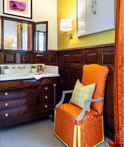  Eclectic Family Home Bathroom. 1845 Aderton House: Complete Historic Rehabilitation by Kelee Katillac Interior Design.