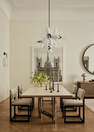  Minimalist Organic Apartment Dining Room. Upper East Side by Monica Fried Design.
