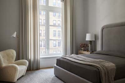  Contemporary Minimalist Apartment Bedroom. Upper East Side by Monica Fried Design.