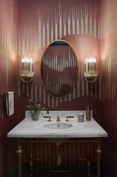  Modern Art Deco Bathroom. Lakeshore Drive Residence  by JP Interiors.