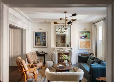  Eclectic Family Home Living Room. New York Private Residence by Charles and Co. .