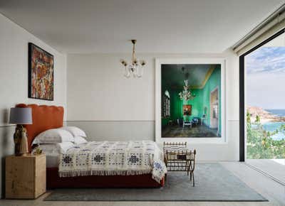  Beach Style Transitional Bedroom. Cabo San Lucas Residence by Sasha Adler Design.