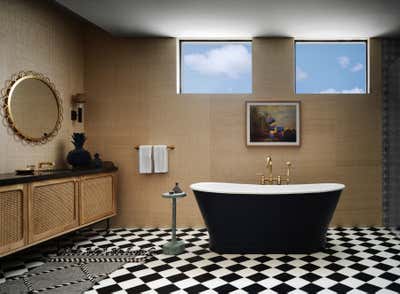  Transitional Beach House Bathroom. Cabo San Lucas Residence by Sasha Adler Design.