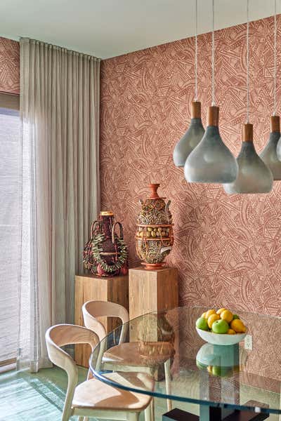  Eclectic Family Home Dining Room. Barnett Residence by Leyden Lewis Design Studio.