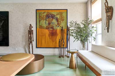  Eclectic Mid-Century Modern Family Home Living Room. Barnett Residence by Leyden Lewis Design Studio.