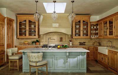  English Country Rustic Family Home Kitchen. Firestone by Kenneth Brown Design.
