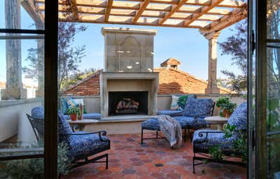  Cottage Mediterranean Patio and Deck. Firestone by Kenneth Brown Design.