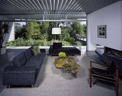  Mid-Century Modern Bachelor Pad Living Room. Efron by Kenneth Brown Design.