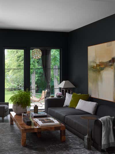  Transitional Eclectic Family Home Living Room. Knollwood by Kenneth Brown Design.