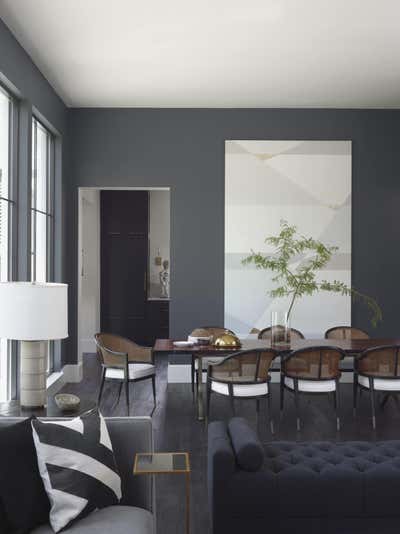  Transitional Modern Dining Room. Knollwood by Kenneth Brown Design.