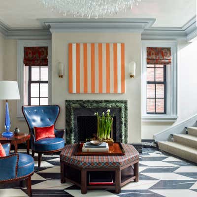 Contemporary Family Home Living Room. Upper East Side Family Residence by S.R. Gambrel.